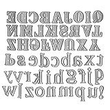 AHTOLS Capital 26 Alphabet Cutting Dies, Lowercase 26 Letters Die Cuts Metal Embossing Stencils Template Mould for Card Scrapbooking and DIY Craft Album Paper Card Decor