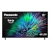 Panasonic W70 Series (2025 Model) 75" LED 4K Ultra HD Smart Fire TV, Press & Ask Alexa, Apple AirPlay, HDR10+, HDMI 2.1, and Bluetooth Support - 75W70BP