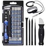STREBITO Precision Screwdriver Set, 79 in 1 Screwdriver Kit with 58 Bits & Anti Static Wrist Strap, Magnetic Driver Electronics Repair Tool Kit for Computer, iPhone, Laptop, Cell Phone, Macbook, PS4/5