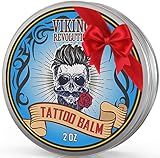 Viking Revolution Tattoo Care Balm for Before, During & Post Tattoo Safe, Natural Tattoo Aftercare Cream Moisturizing Lotion to Promote Skin Moisture, Skin Moisturizer, (2oz,1 Pack)