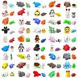 102PCS 3D Printed Mini & Tiny Animal Figurines