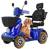 MS09 MAX All Terrain 1000W Electric Mobility Scooter for Adults& Seniors - 500LBS Load & 32 Miles Range Powerd Wheelchair Device w/Off-Road Absorber