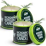 Murphy's Naturals Mosquito Bug Repellent Candles for Outdoor Patio, Citronella & Essential Oils, Soy/Beeswax Blend, 30-Hour Burn Time, 9 Ounce, 2-Pack