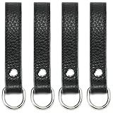 Leather Tool Belt Suspender Loops,Tool Belt Strap Connectors Accessories fits 3 inch Belt Connectors, (Suspender Loop Attachment 4-Pack) (3in Pebbled leather)
