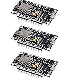 ACEIRMC 3pcs ESP8266 Serial Wireless Module CH340 NodeMcu ESP-12E V3 Lua WiFi Internet of Things New Version Development Board Compatible with Arduino IDE/MicroPython (3pcs)