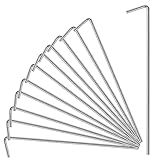 17 Pack Heavy Duty Metal Tent Stakes for Outdoor Decorations, Gardening & Canopies, Christmas Decorations
