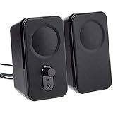 Amazon Basics Computer Speakers for Desktop or Laptop PC, AC-Powered (US Version), Black