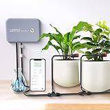 LetPot Automatic Watering System for Potted Plants, Drip Irrigation Kit System, Smart Plant Watering Devices for Indoor Outdoor, Water Shortage Remind, IPX66 （Grey