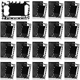 Cholemy 24 Pcs Credit Card Wallet Multitool 46 in 1 Metal Stainless Steel Survival Pocket Tool Bottle Opener Multipurpose Bulk for Husband Dad Men Christmas Birthday Gift, Black