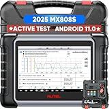 Autel Scanner MaxiCheck MX808S, 2025 US Ver of MaxiCOM MK808S MK808Z, Full Bidirectional Diagnostic Scan Tool as MK900 MX900 MK900BT MK808BT PRO, 3K+ Active Test, 28+ Service, OE All System, OS11, FCA