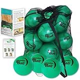 Bender Ball Official Club Kit (Set of 25, Green), Original Soft 9 Inch Pilates Ball, Small Exercise Ball for Barre, Yoga, Stability, Abs, Core, Physical Therapy + Mesh Bag, Instructions and Videos