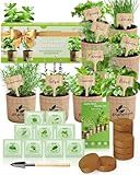 Herb Seeds Variety Pack – 9 Culinary Heirloom Seed Kits for Indoor/Outdoor Planting | Unique Gardening Gifts for Mom, Women, New Home & Kitchen | Complete Herb Garden Starter Set with Gift Packaging