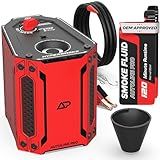 AutoLine Pro HyperSmoke™ Automotive Smoke Machine EVAP Vacuum Leak Tester – Adjustable Pressure – OEM Approved Smoke Fluid – Built-in Air Compressor Motor – Includes Cone for Vacuum and Exhaust Leaks.