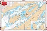 Waterproof Charts, Standard Navigation, 78 The Thousand Islands, Easy-to-Read, Large Print, Waterproof Paper, Tear Resistant, Printed on Two Sides, 2 Charts in 1, NOAA Charts