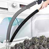 PetOde 2 Pieces Dryer Vent Cleaner Kit Compatible with Most Vacuum Cleaner, Dryer Lint Brush and Vacuum Hose Attachment, Quickly Lint Remover, Deep Gray