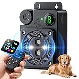 PUXUROX Anti Barking Device for Dogs, Dog Bark Deterrent Devices,3 Modes Ultrasonic Bark Box with Remote Control, Anti Barking Device Long Range 50ft, Silencer Sonic Barking Deterrent Indoor/Outdoor