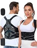 Enthra Posture Corrector for Women and Men with Bionic System, Precise Full Back Support Back Brace for Upper and Lower Back Pain Relief with Two 3D Pads