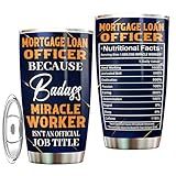 Mortgage Loan Officer Tumbler 20oz – Stainless Steel Insulated Travel Mug for Men & Women, Coffee Cup Gift for Mortgage Loan Officer, Work, Office, Retirement, Birthday, Christmas, Appreciation