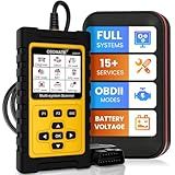 OBDMATE OBD2 Scanner for Honda/Acura, All Systems Diagnostic Tool with 15+ Resets (Oil/TPMS/ETC/EPB/ABS/SAS...), Full OBDII Functions Read&Erase Fault Codes, Free Software Update