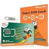 Mossroam Prepaid SIM Card for Travel | Physical eSIM Adapter with 1GB Free Global Data | 180+ Countries 5G/4G LTE Data Only SIM Card | Reusable & Writeable for Unlocked Phones, Hotspots Support