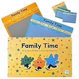 Blisshelf Family Fun 60 Scratch-Off Cards with Day & Night Markers – Interactive Activities for Kids & Parents – Screen-Free Game for Family Nights, Weekends & Holidays