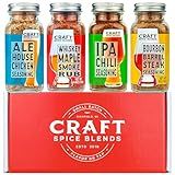 Craft Spice Blends Grilling Seasoning & Rub 4-Pack Gift Set - Top Shelf Spices Raising the Bar on Flavor - Spice Blends for Smoker, BBQ, Grill and More - Father's Day, Birthday, Anniversary - All Natural, Crafted in the USA