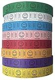 The Ticket Gurus-(4) Single Smile Rolls- 2000 Tickets Per Roll (Assorted 4 Colors)