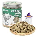 PAWUP Freeze Dried Chicken Liver Pet Treats, High Protein Freeze-Dried Pet Food for Dogs, Cats, Fresh Ingredient Snacks, 4.6 oz, Rawhide Free&Grain Free