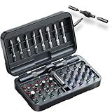 42 in 1 Magnetic Screwdriver Set, DIY Ratchet Screwdriver Set, Multi Bit Screw Drive with Storage Case, Portable Compact Repair Tool Kit for Christmas Gifts, Furniture, Computer, Bicycle