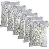 Aquapapa 6 lbs Premier Bio Ceramic Rings Aquarium Filter Media in 6 Free Mesh Bags for Freshwater Saltwater Fish Tank Pond Shrimp Canister