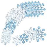 Fuutreo 200 Pcs Snowflake Paper Cutouts Winter Cutouts Assorted Size Snowflakes Card Stock Classroom Bulletin Board Decorations Christmas Die Cut for Teachers DIY Craft School