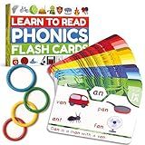 THE BAMBINO TREE Phonics Flash Cards - Learn to Read in 20 Phonic Stages - Education for Kids Ages 4-8 Kindergarten 1st 2nd Grade