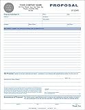 Job/Work Proposal, 3 Copy (Triplicate), 8.5"x11" - Personalized for Free (100 Forms)