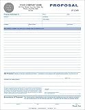 Job/Work Proposal, 3 Copy (Triplicate), 8.5"x11" - Personalized for Free (100 Forms)