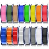 SUNLU 16 Color PLA Filament Bundle Multicolor, 0.25kg per Spool, Total 4KG
