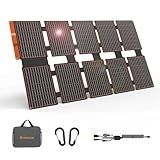 FlexSolar 100W Portable Solar Panels Chargers with PD3.0 USB-C,QC3.0 USB-A and DC Outputs Foldable IP67 Waterproof Power Emergency Camping for Small Power Station Generator,Phones, Power Banks