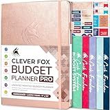 Clever Fox Budget Planner Pro - Financial Organizer + Cash Envelope Budget System. Monthly Finance Journal, Expense Tracker & Personal Account Book. Undated - Start Anytime. (7''x10'') – Rose Gold