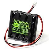 XML Battery 4.8v 1800mAh AA1800 Unitech Ni-MH Rechargeable Battery Pack Replacement for Exit Sign Emergency Light