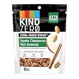 KIND Zero Added Sugar Keto Granola, Apple Cinnamon Nut, Good Source of Fiber, Gluten Free, Low Sugar, 5g Protein, 1 Count