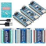 LONELY BINARY 3-Pack Nano V3.0 Development Board Expansion Kit, 3 x Nano V3.0 Type-C & 3X Versatile Expansion Board (Screw, Non-Screw, 2.54mm) Compatible with Arduino IDE Prototyping Projects