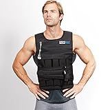 RUNmax 12lb-140lb Weighted Vest (Without Shoulder Pads, 40lb), Black