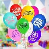 Custom Balloons Personalized Design Your Own Balloons with Logo, Picture, Photo, Text - 100Pcs 12in Colorful Latex Advertising Balloon For Birthday Party Wedding Decoration Company Celebration