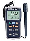 Extech EA80 EasyView Indoor Air Quality Meter and Datalogger - CO2, Temperature, Humidity, Dew Point, Wet Bulb, NDIR Sensor, 20,000 Data Set Logging, Backlit LCD