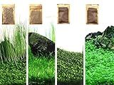 4 Pack Aquarium Plant S.e.e.ds, no Artificial Plastic Plant, Fish Tank Live Grass for All Substrate (0.36ozTiny+0.36oz Long+0.36oz Short+0.36oz Big Dual) ZQV-005