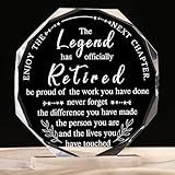 Chunful Happy Retirement Gifts for Men Women Never Understand the Difference You Made Keepsake and Paperweight Retirement Plaque Inspirational Gifts for Retired Teacher Police(Classic Style)
