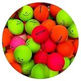 LostGolfBalls - 12 Recycled & Used Superhot Matte Color Mix Golf Balls for Callaway, Good Condition, AAA Quality