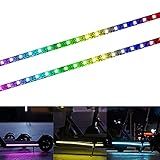 YHGSEE Electric Scooter LED Strip Light, Night Cycling Colorful Lamp Waterproof Safety Skateboard Accessories for Xiaomi M365/pro, for Outdoor Ninebot/Mercane Wide Wheel 50cm