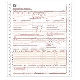 ComplyRight CMS 1500 Healthcare Billing Form | 9.5 x 11 | 1-Part Continuous | Medical Billing | Pack of 1,000