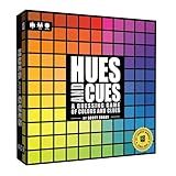 HUES and CUES - Vibrant Color Guessing Board Game for 3-10 Players Ages 8+, Connect Clues and Guess from 480 Color Squares