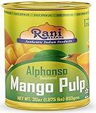 Rani Mango Pulp Puree (Makes Mango Lassi Shakes) Alphonso Sweetened 30oz (1.875lbs) 850g ~ Kosher | All Natural | NON-GMO | Vegan | No colors | Gluten Friendly | Indian Origin